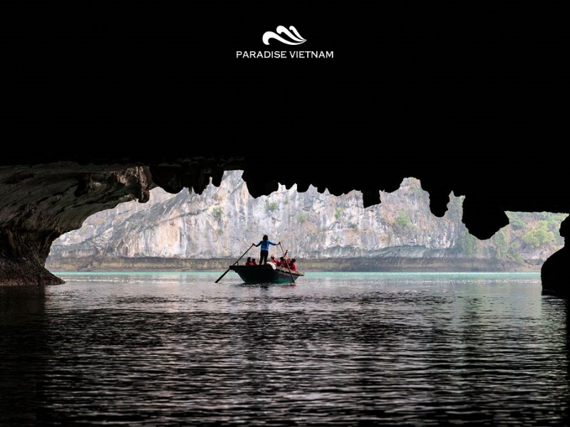 Kayaking through Dark and Bright Cave
