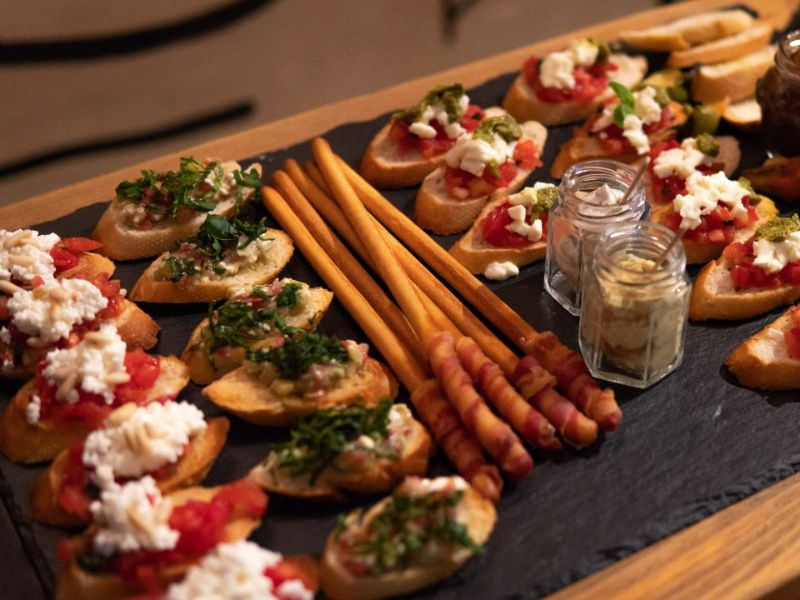 Elevating appetizers to new heights at our Canapé soiree