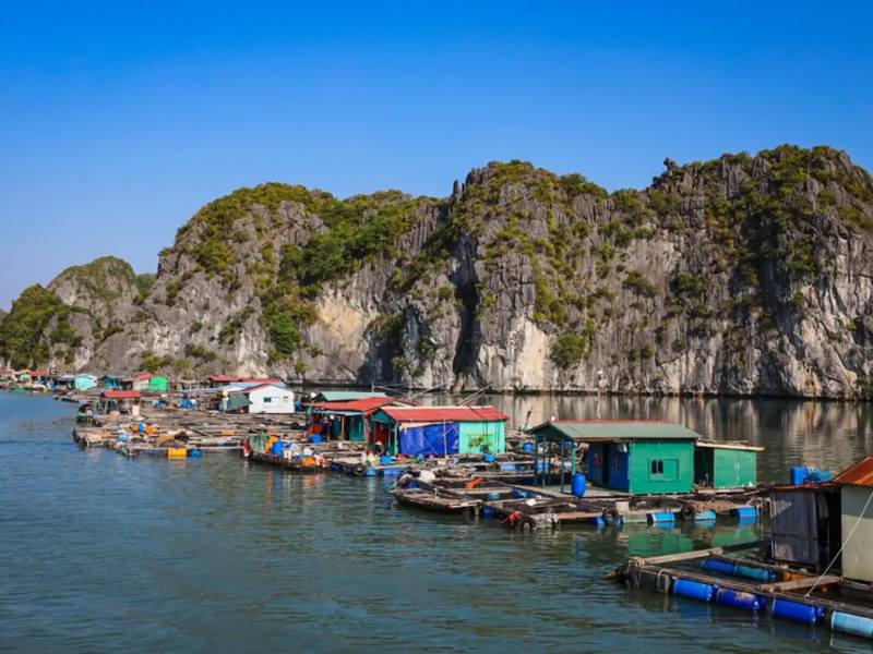 Ha Long bay floating village