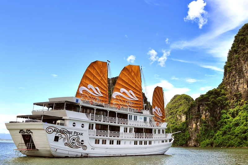 A Halong Bay party cruise provides first-class amenities for a celebration