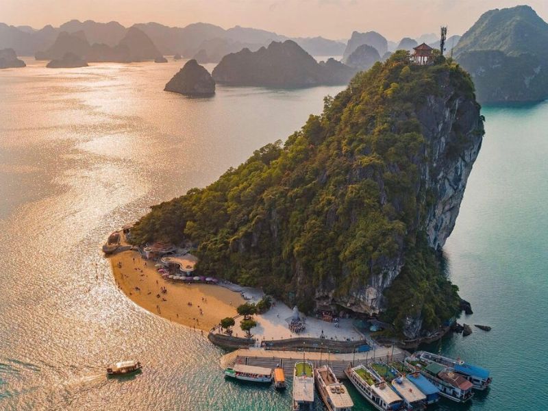 Titop island cannot be missed if you come to Halong Bay